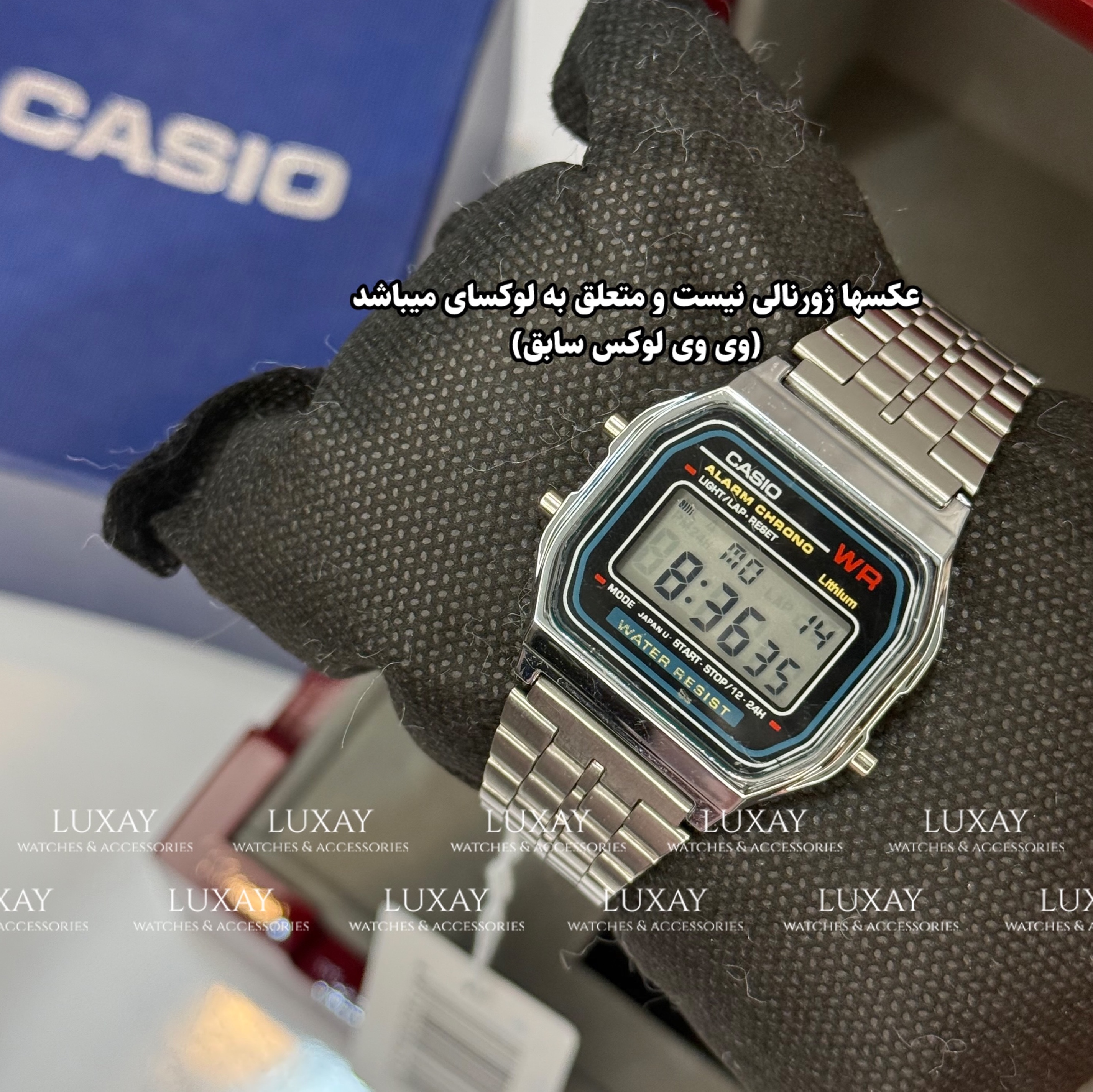 ساعت مچی مردانه کاسیو نوستالژی هولوگرام دار و جعبه دار کیفیت بالا کاسیو نویز