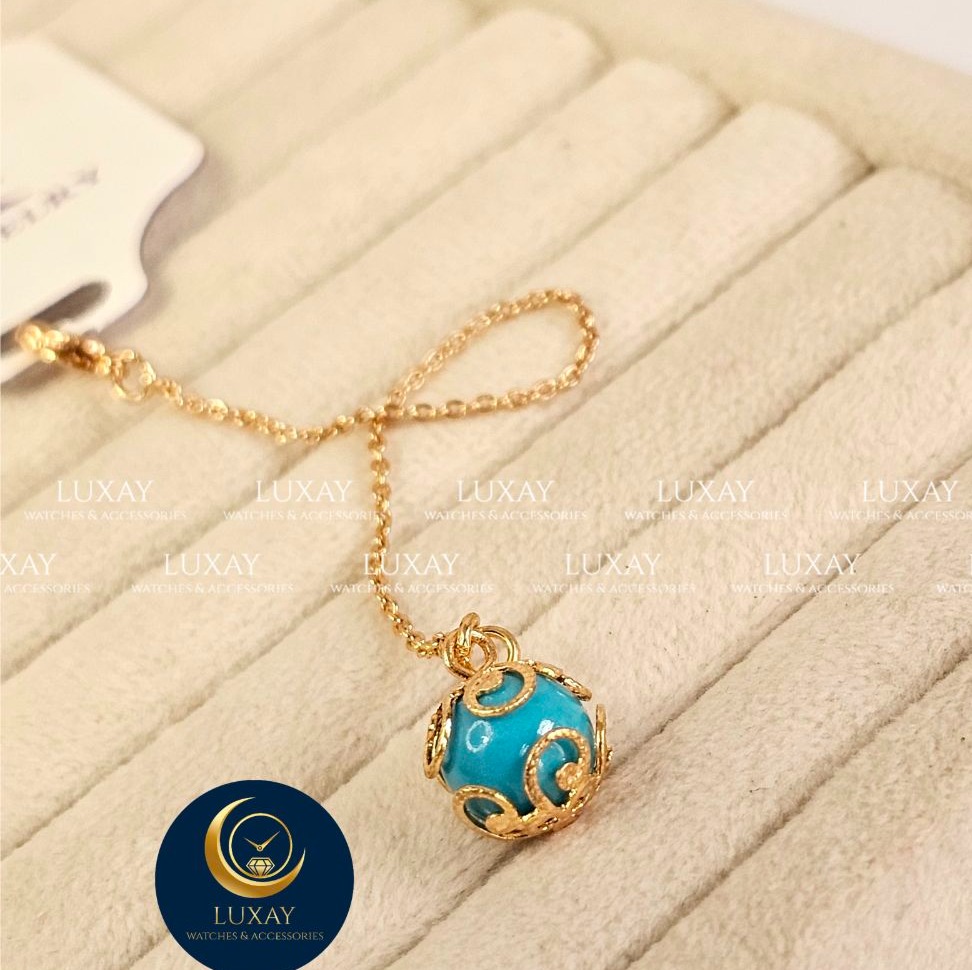 آویز ساعت دخترانه ysx طرح فیروزه رنگ ثابت